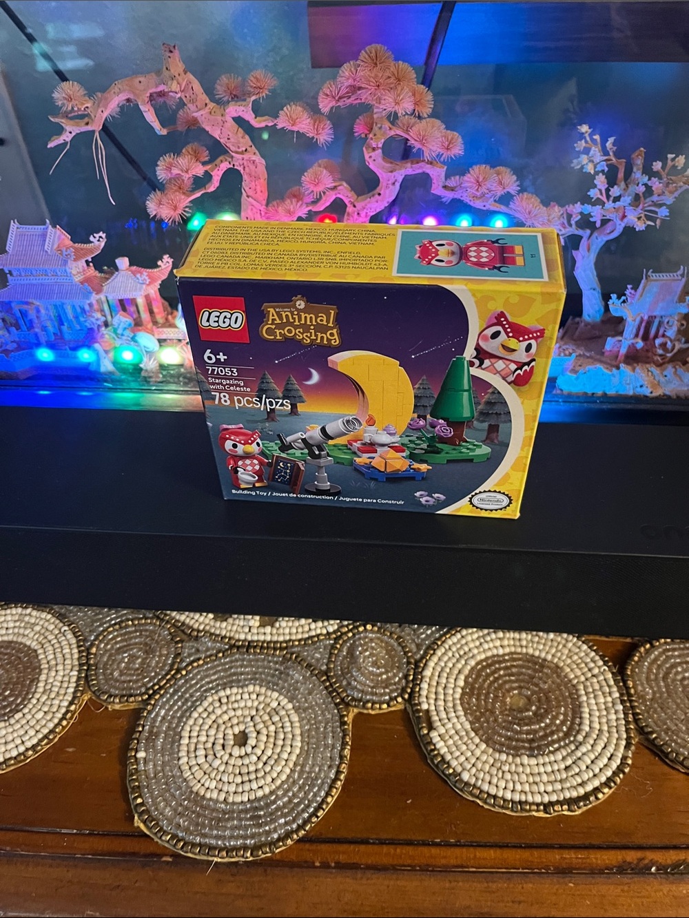 Lego Animal Crossing Stargazing Set - Yellow, Green & Purple
